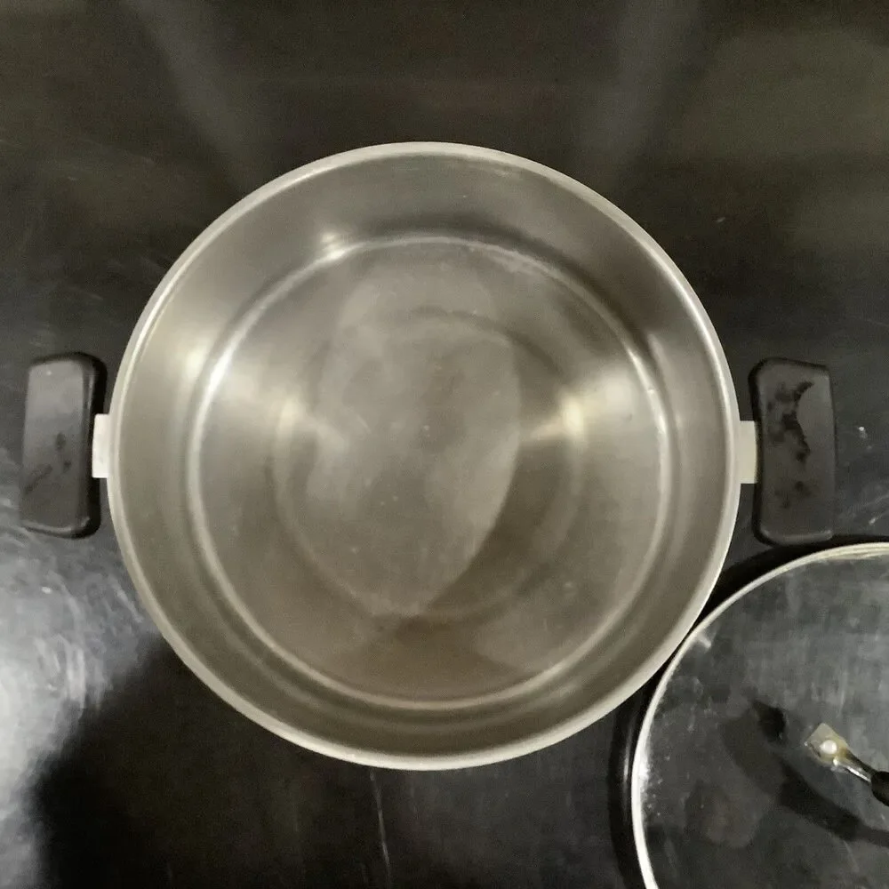 Revere Ware 4.5 Qt Stock Pot With Lid 1801 Stainless Steel